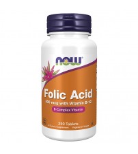 Фолієва кислота з B12 Now Foods Folic Acid with Vitamin B-12 800mcg 250tabs